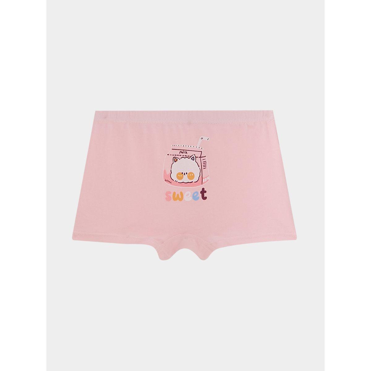 Styli Pack of 6 - Cutie Cat Print Briefs-girls-clothing-innerwear-image-8