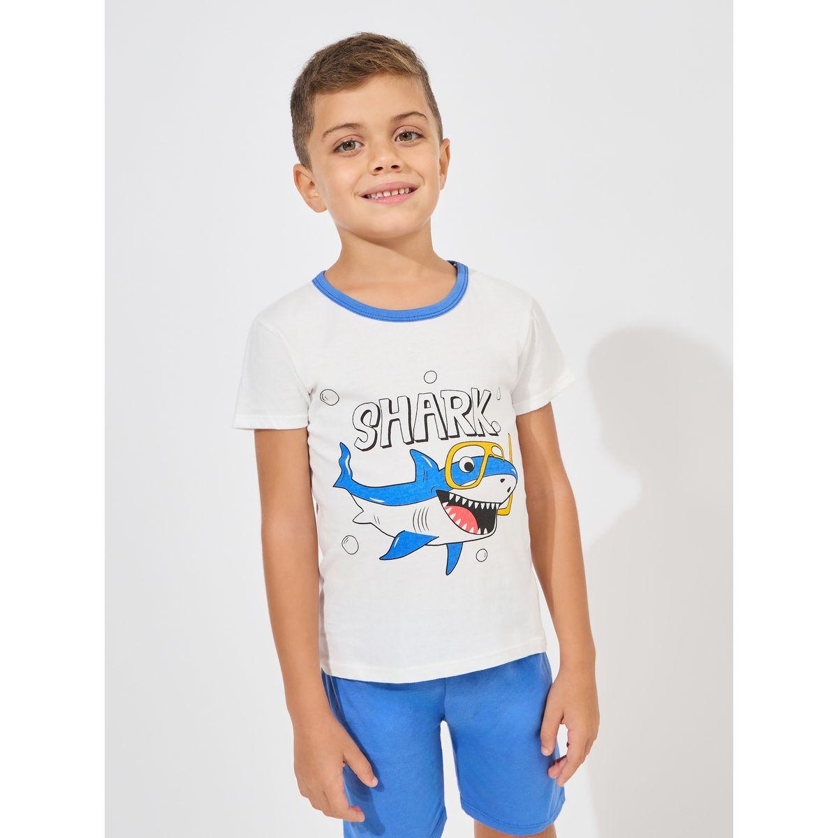 مجموعة من شورت وتيشيرت بطبعة جرافيك-boys-clothing-nightwear-image-2