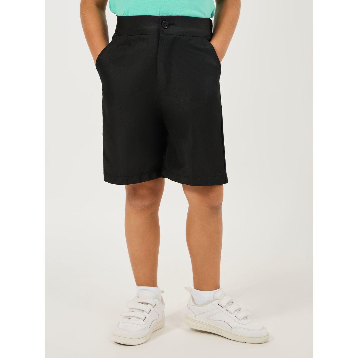 Styli Solid Shorts with Side Pocket-boys-clothing-bottoms-shorts-image-1