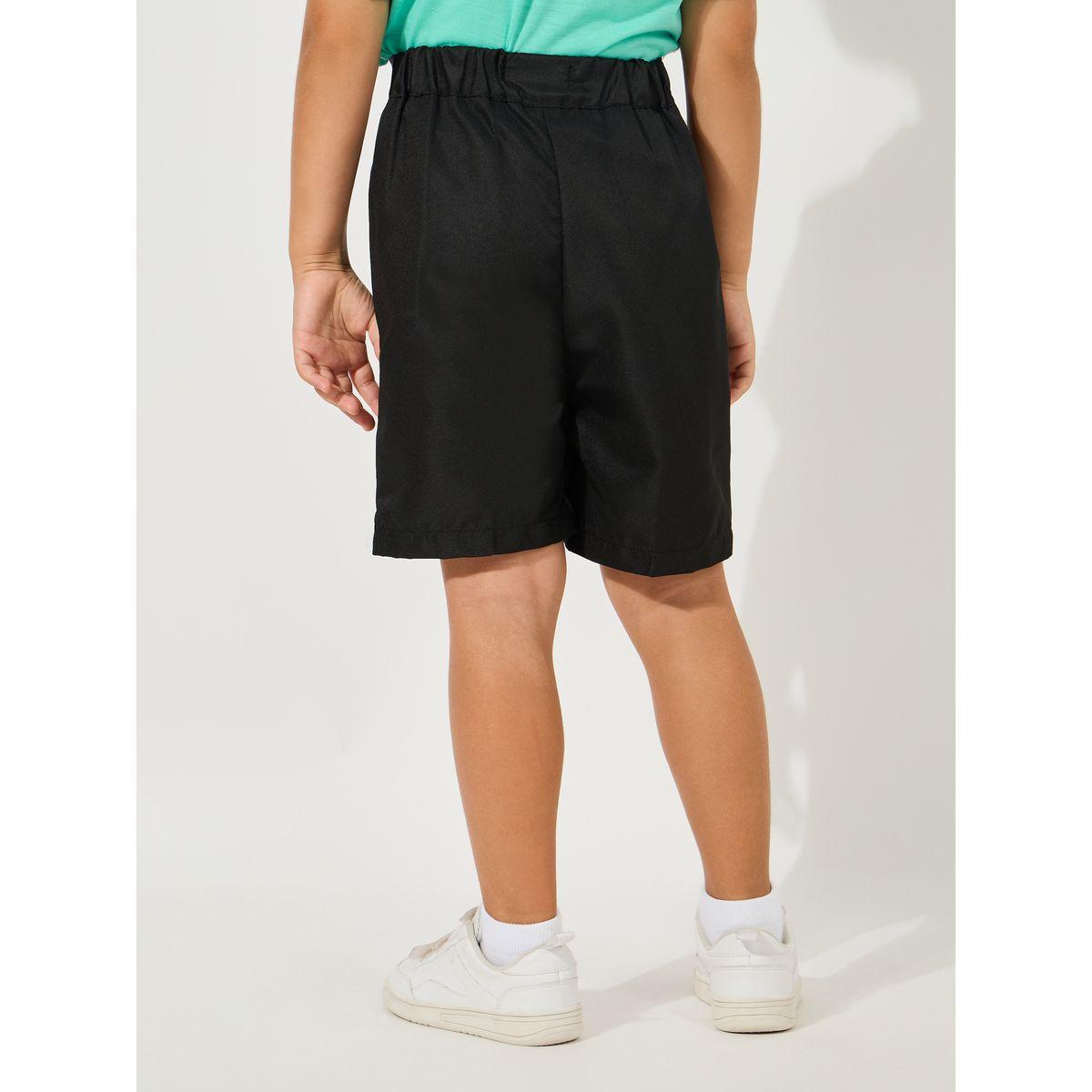 Styli Solid Shorts with Side Pocket-boys-clothing-bottoms-shorts-image-4