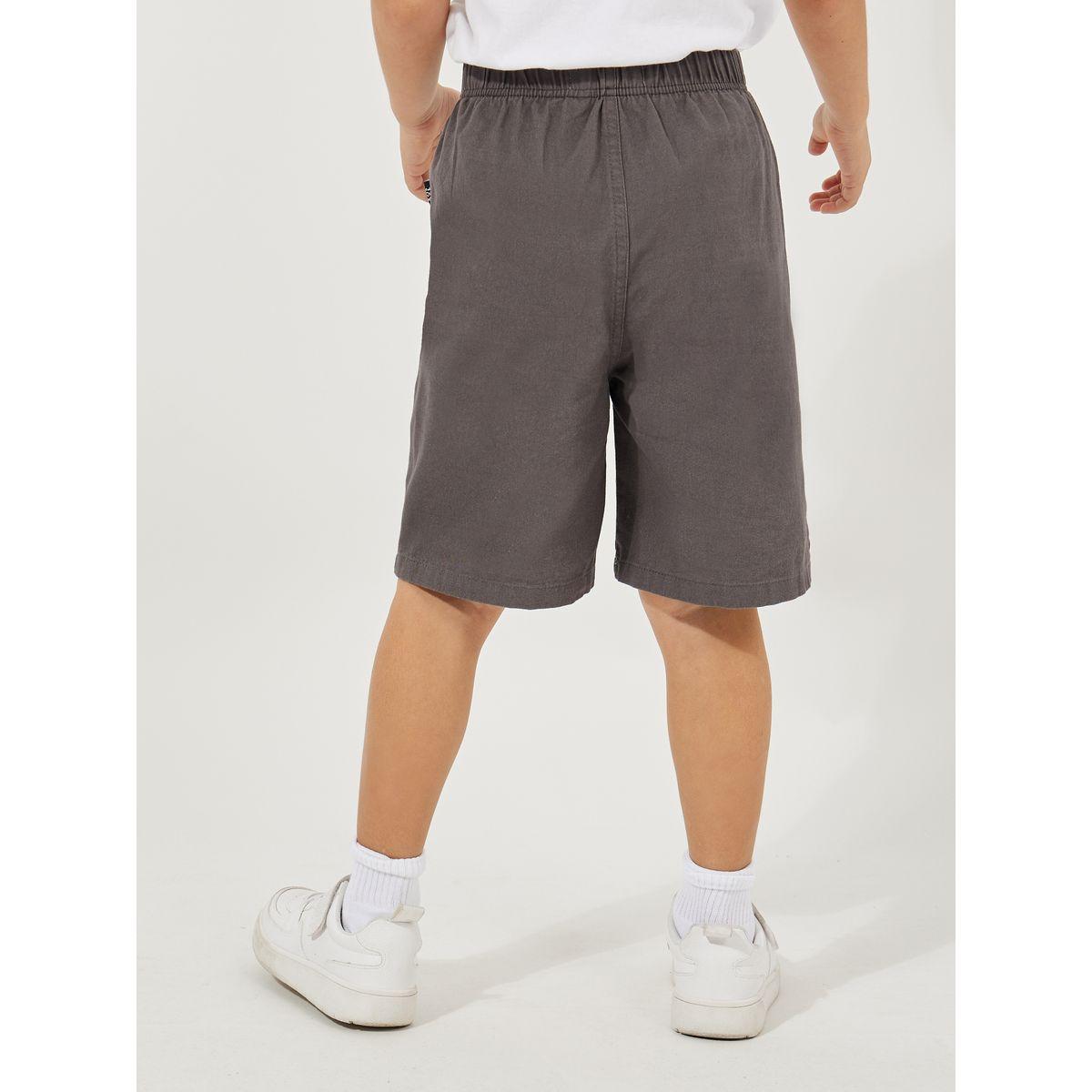 Styli Bear Embroidery Detail Shorts-boys-clothing-bottoms-shorts-image-4