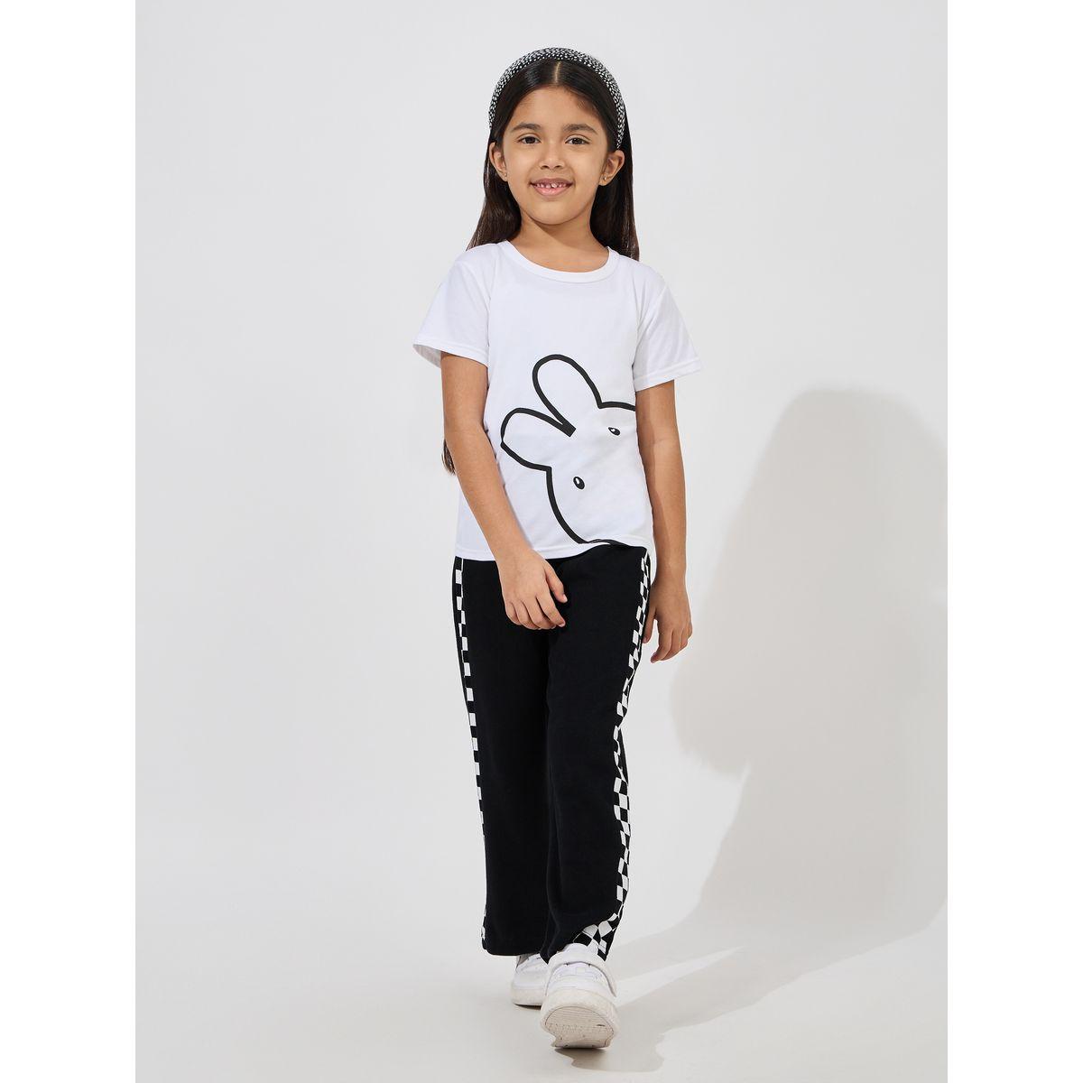 تيشيرت قطن مطبع بطبعة جرافيك-girls-clothing-tshirts-image-2