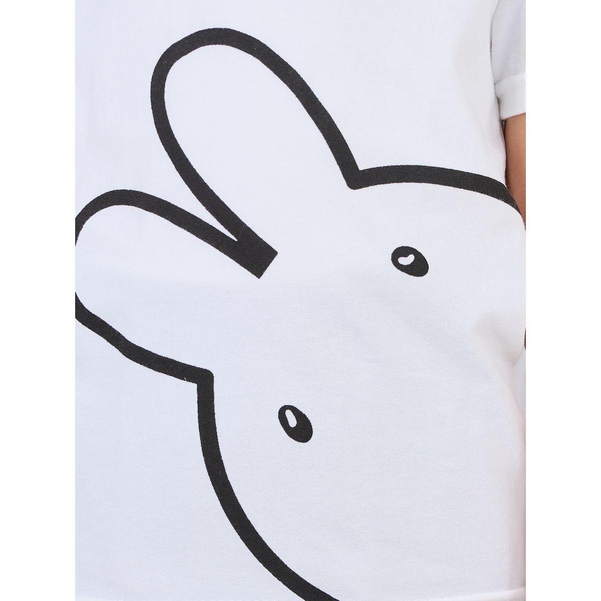 تيشيرت قطن مطبع بطبعة جرافيك-girls-clothing-tshirts-image-3
