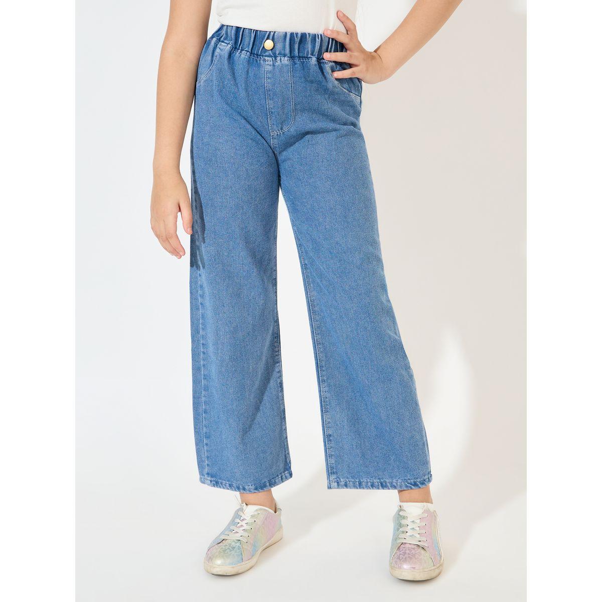 جينز بقصة ارجل مستقيمة وزر إغلاق-girls-clothing-bottoms-jeansandjeggings-image-1