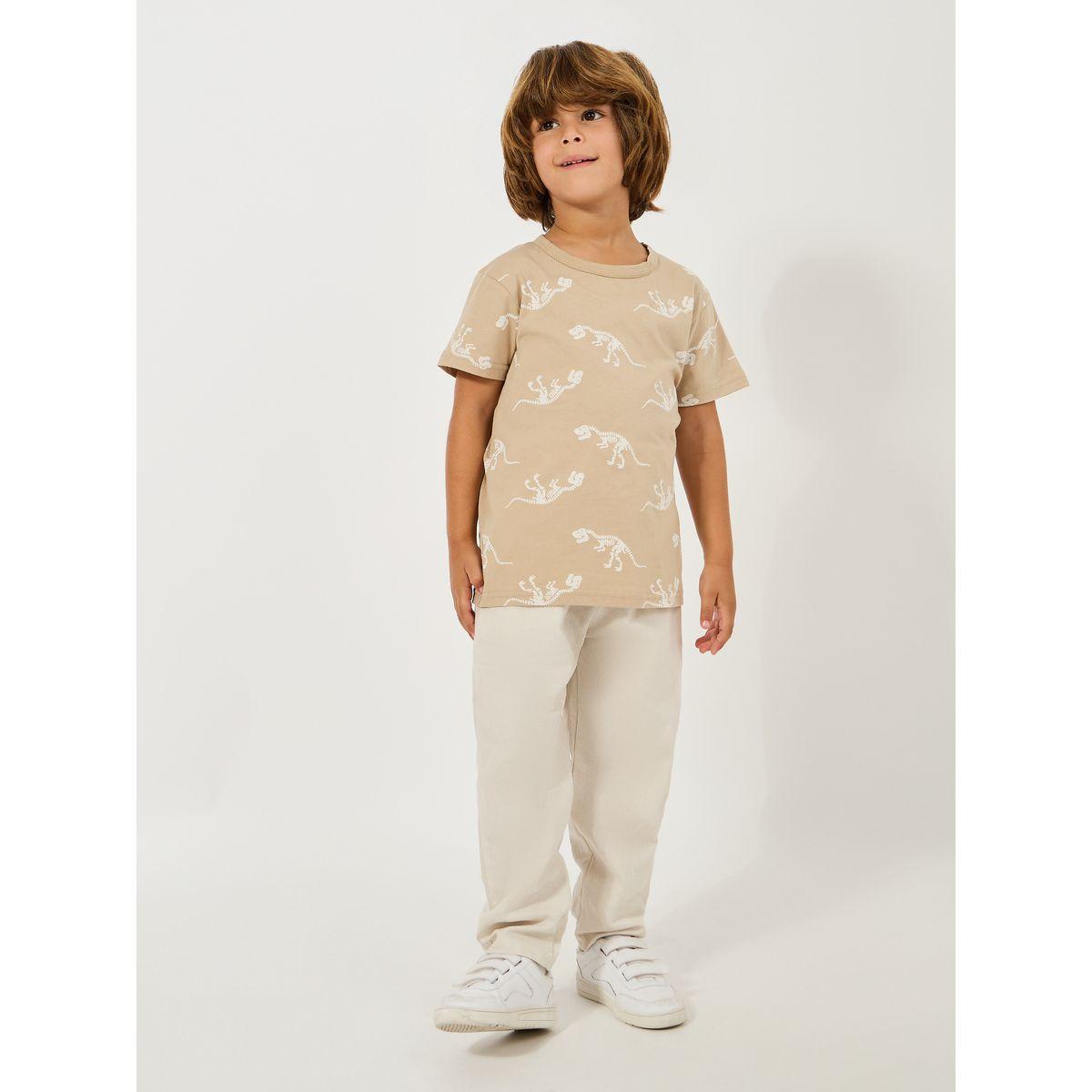بنطال بمظهر الكتان مع خصر مطاطي-boys-clothing-bottoms-trousers-image-2