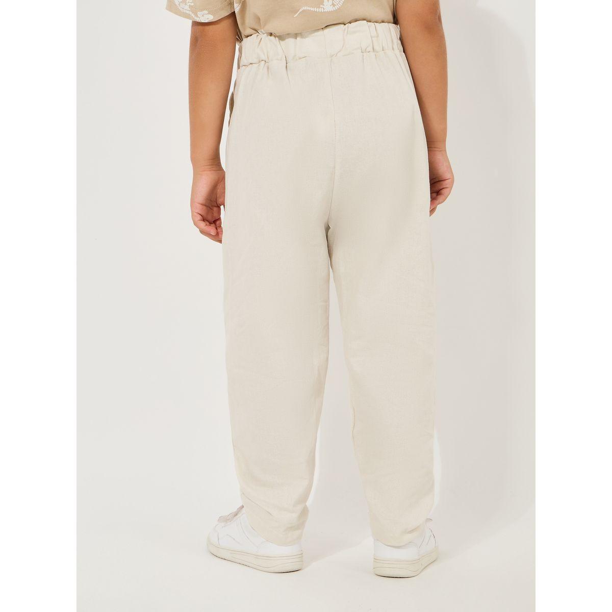 Styli Linen Look Elastic Waistband Pants-boys-clothing-bottoms-trousers-image-4
