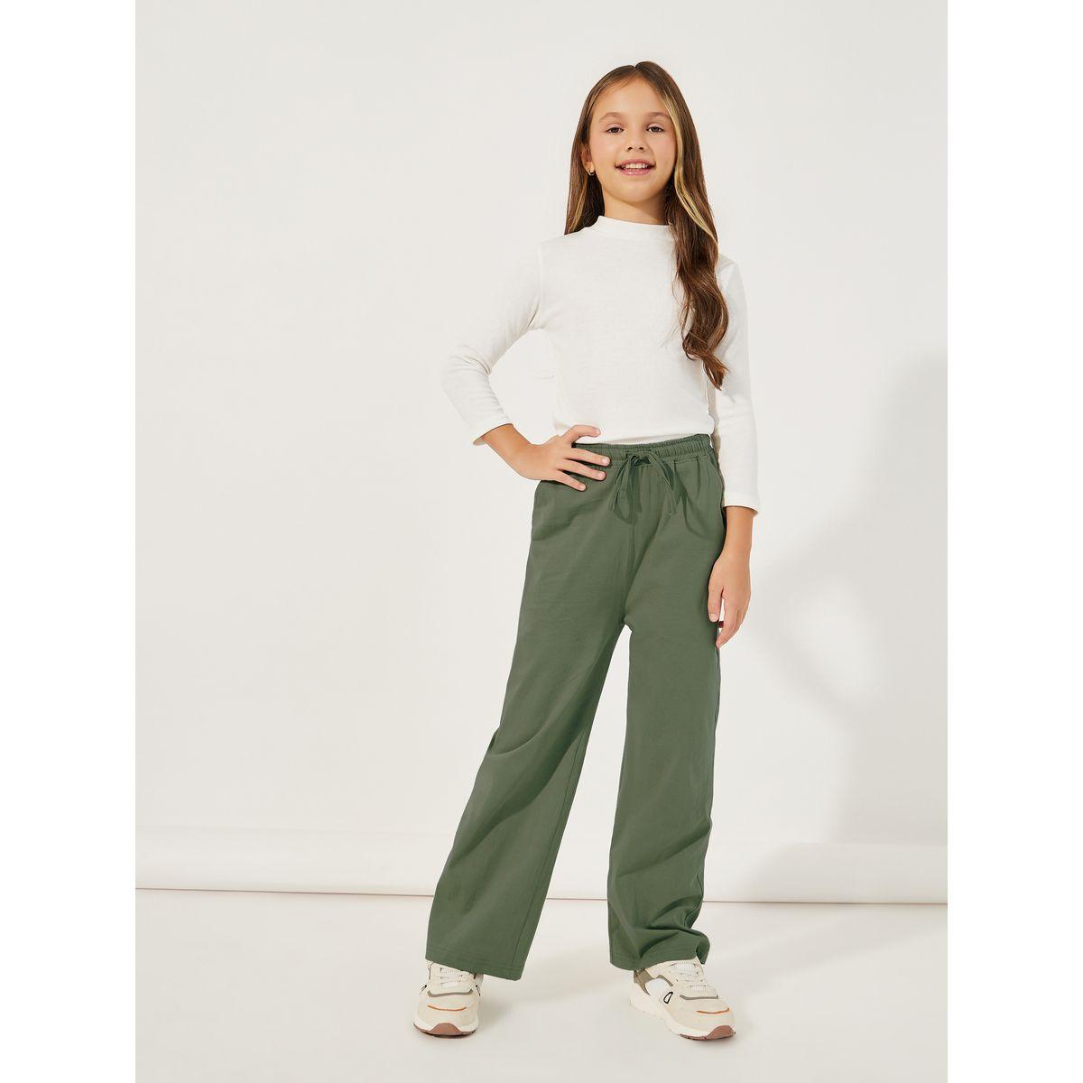 Styli Elastic Waistband Wide Leg Joggers with Drawstring-girls-clothing-bottoms-joggersandtrackpants-image-2