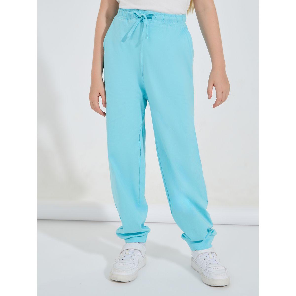 Styli Tapered Cuffed Joggers with Drawstrings-girls-clothing-bottoms-joggersandtrackpants-image-1