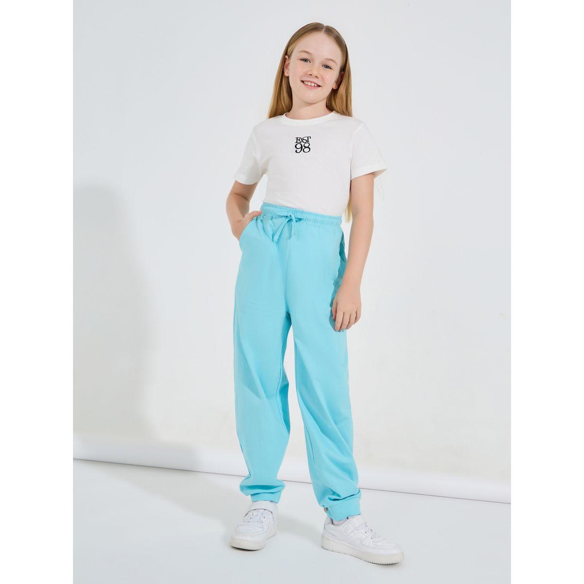Styli Tapered Cuffed Joggers with Drawstrings-girls-clothing-bottoms-joggersandtrackpants-image-2