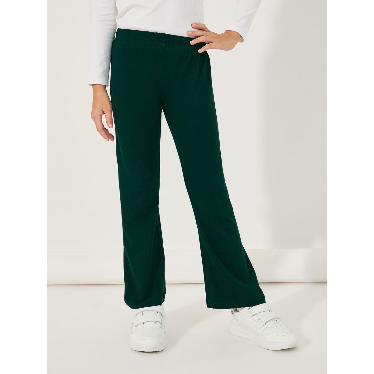 Styli Solid High Rise Flared Leggings-girls-clothing-bottoms-joggersandtrackpants-image-1