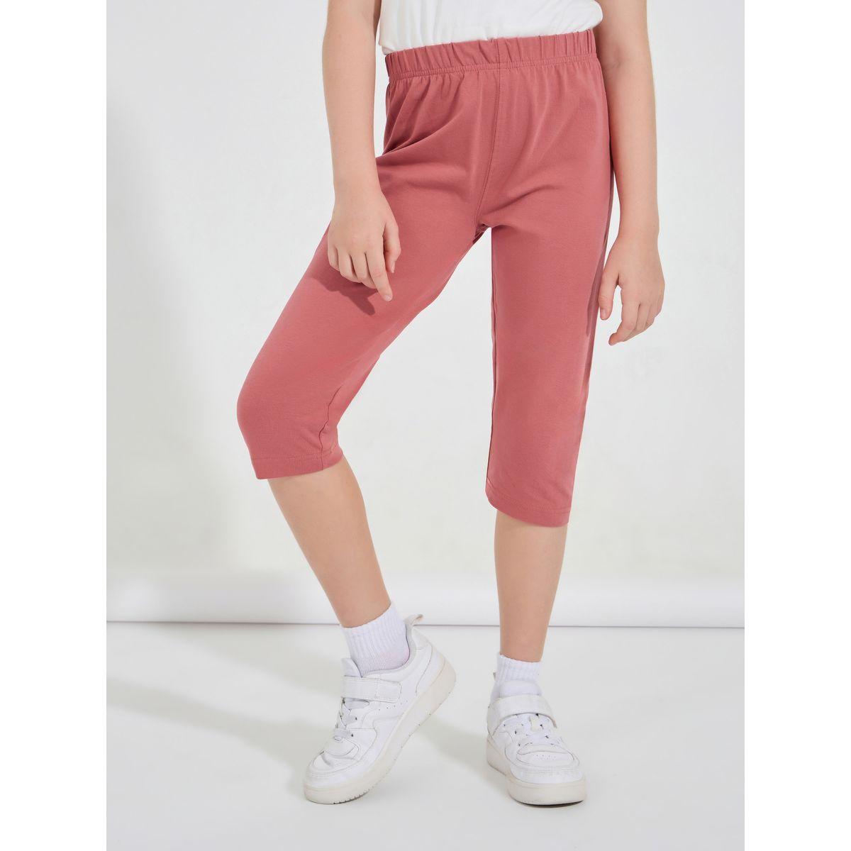 Styli Basic Capri Length Leggings-girls-clothing-bottoms-leggings-image-1