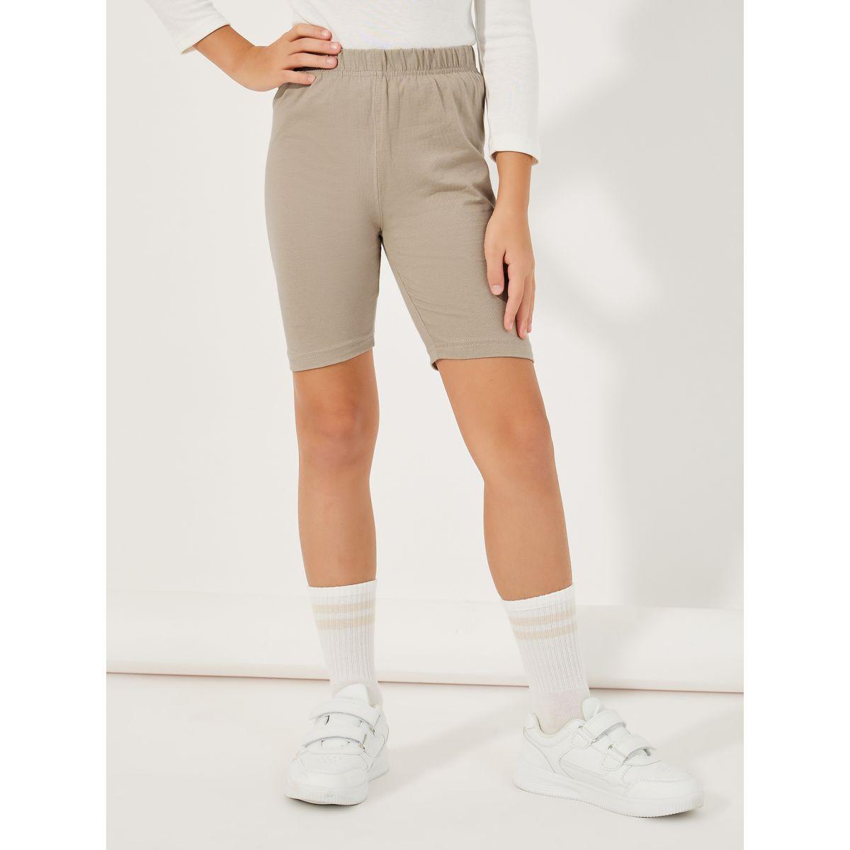 Styli Solid Basic Cycling Shorts-girls-clothing-bottoms-leggings-image-1
