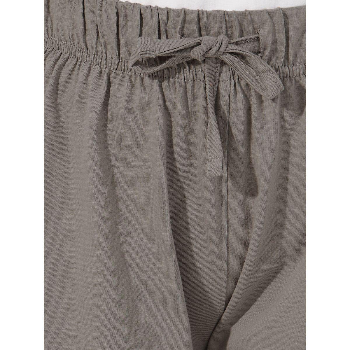 شورت سادة بحافة مطوية ورباط خصر-girls-clothing-bottoms-shorts-image-3