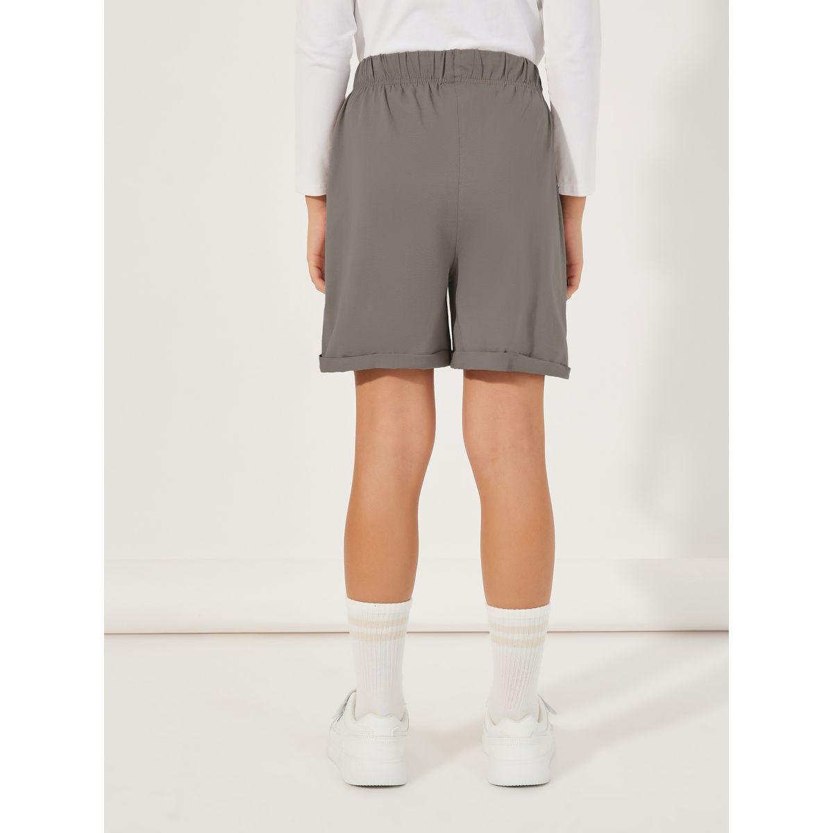 Styli Basic Shorts with Turn-Up Hem-girls-clothing-bottoms-shorts-image-4