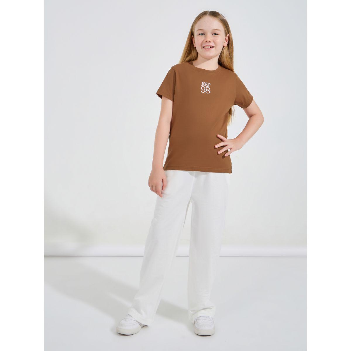 Styli Embroidery Detail Round Neck T-Shirt-girls-clothing-tshirts-image-2