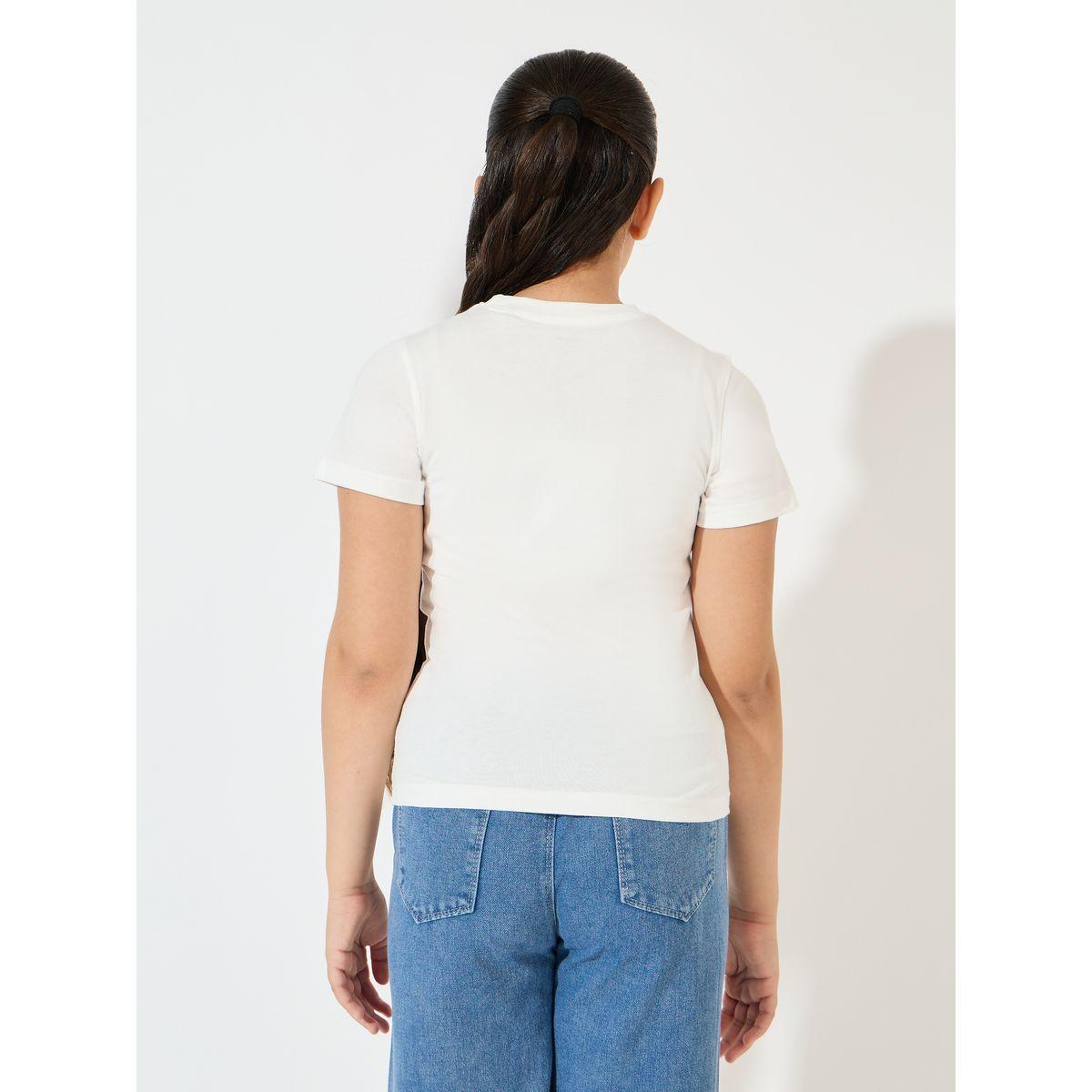 Styli Basic Round Neck T-Shirt-girls-clothing-tshirts-image-4