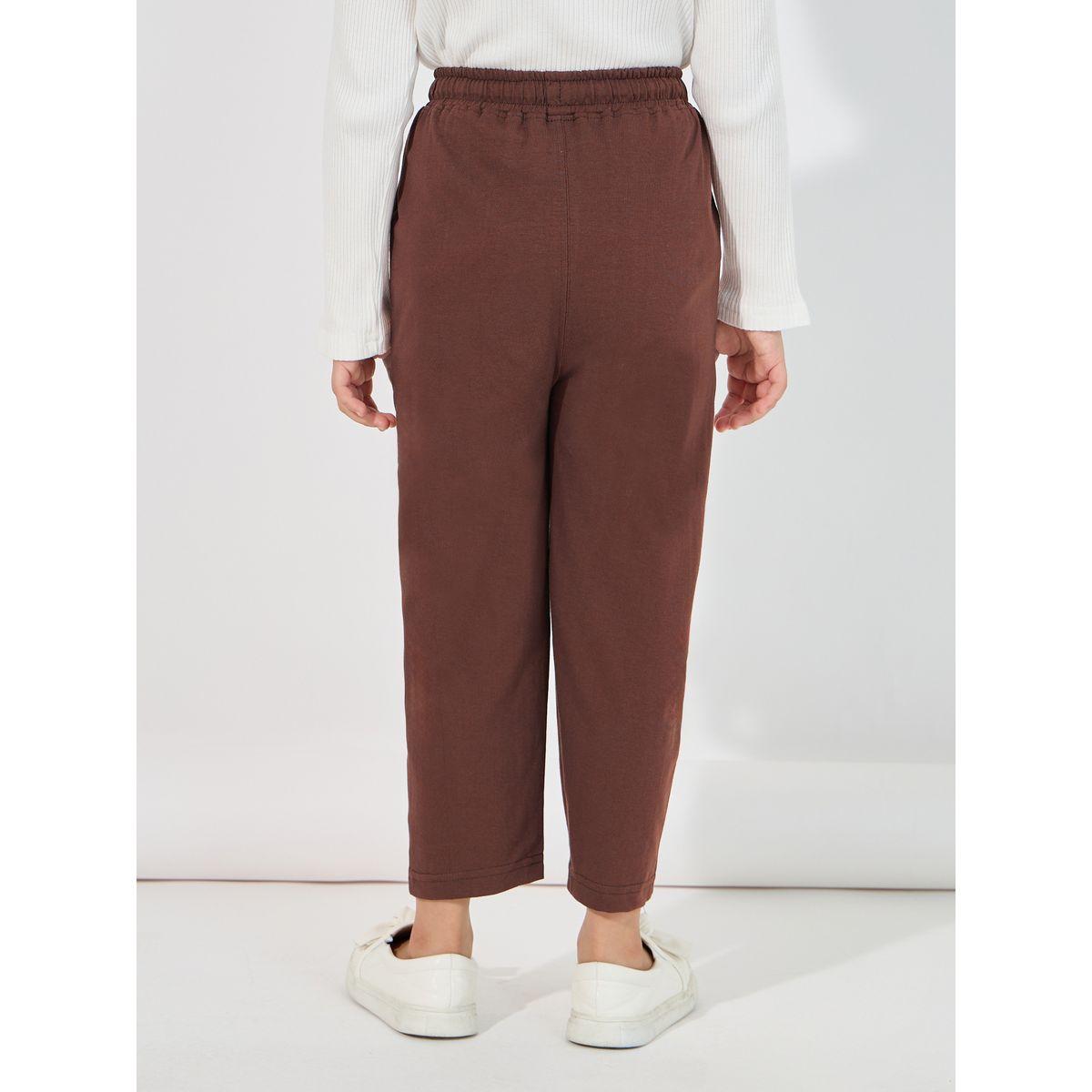 Styli Open Hem Tapered Joggers with Drawstring-girls-clothing-bottoms-joggersandtrackpants-image-4