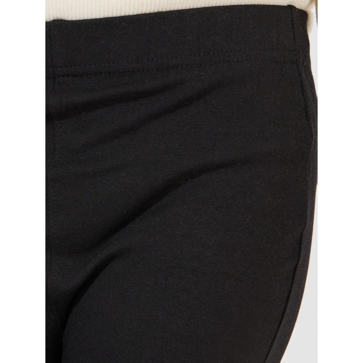 Styli Plain Flared Leggings with Split Hem-girls-clothing-bottoms-leggings-image-3