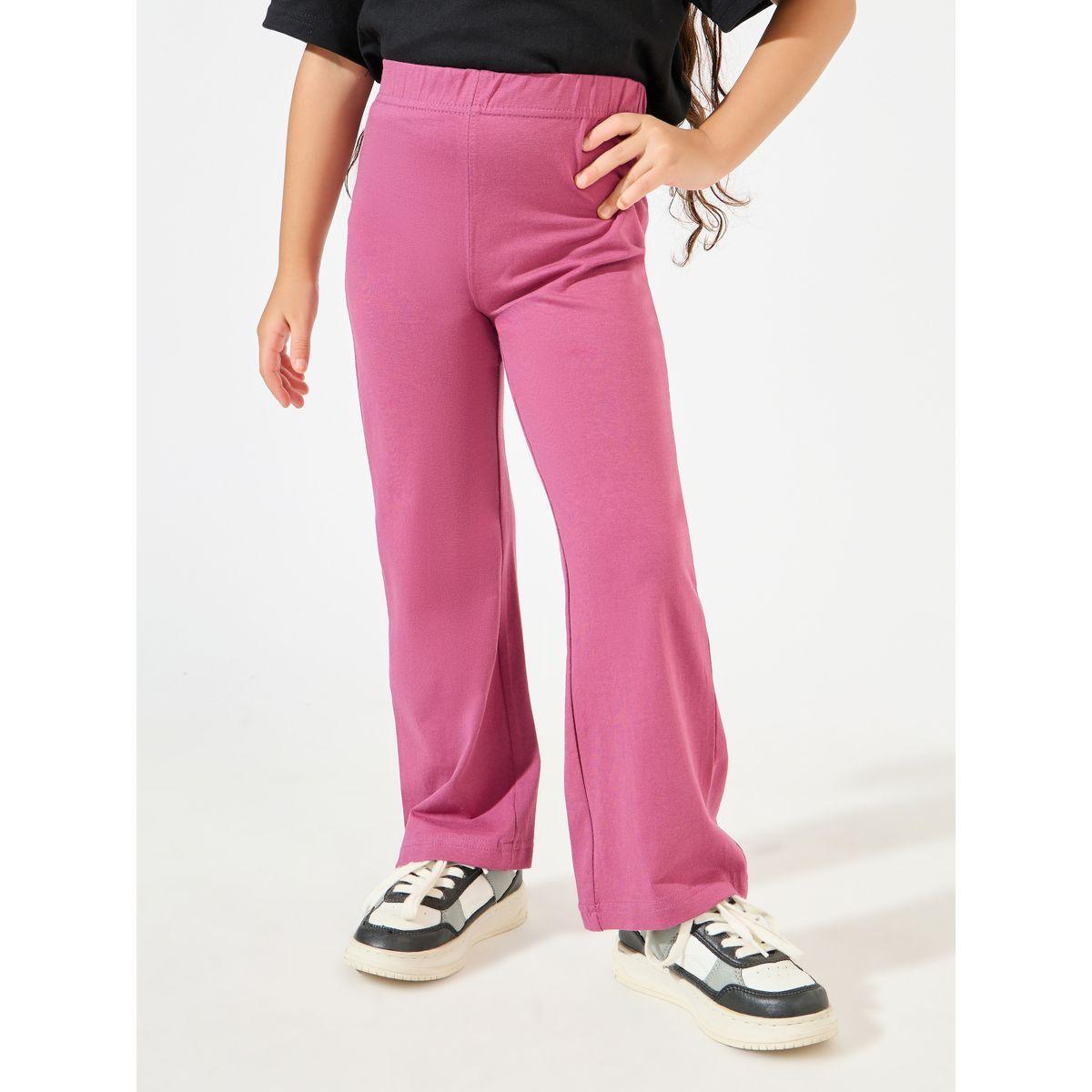 ليقنز اساسي سادة بأرجل واسعة-girls-clothing-bottoms-joggersandtrackpants-image-1