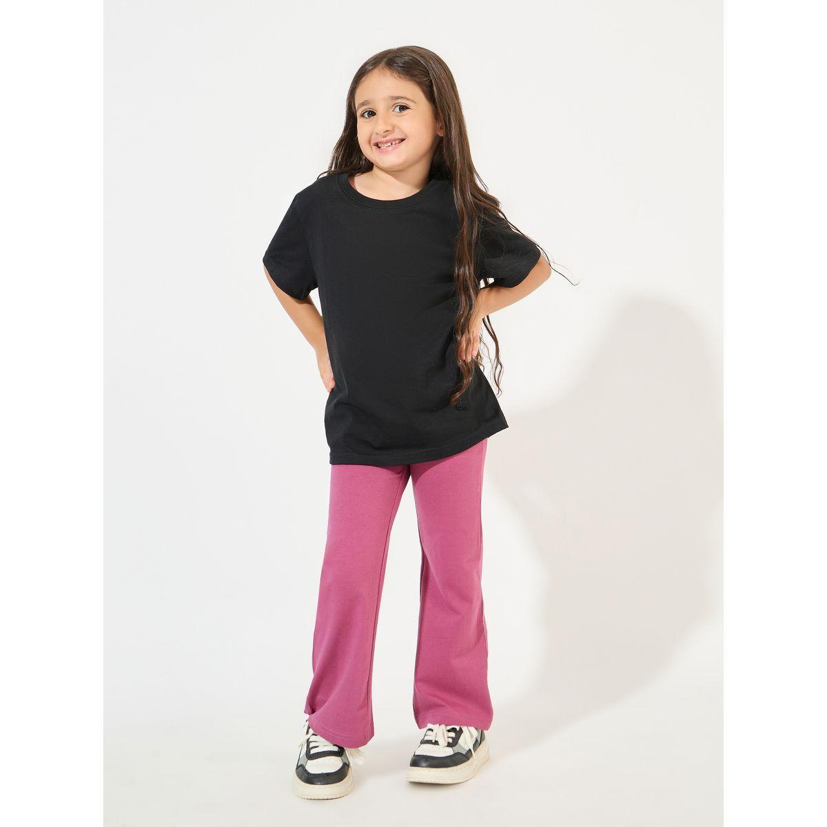 Styli Basic Baby Flare Full Length Leggings-girls-clothing-bottoms-joggersandtrackpants-image-2
