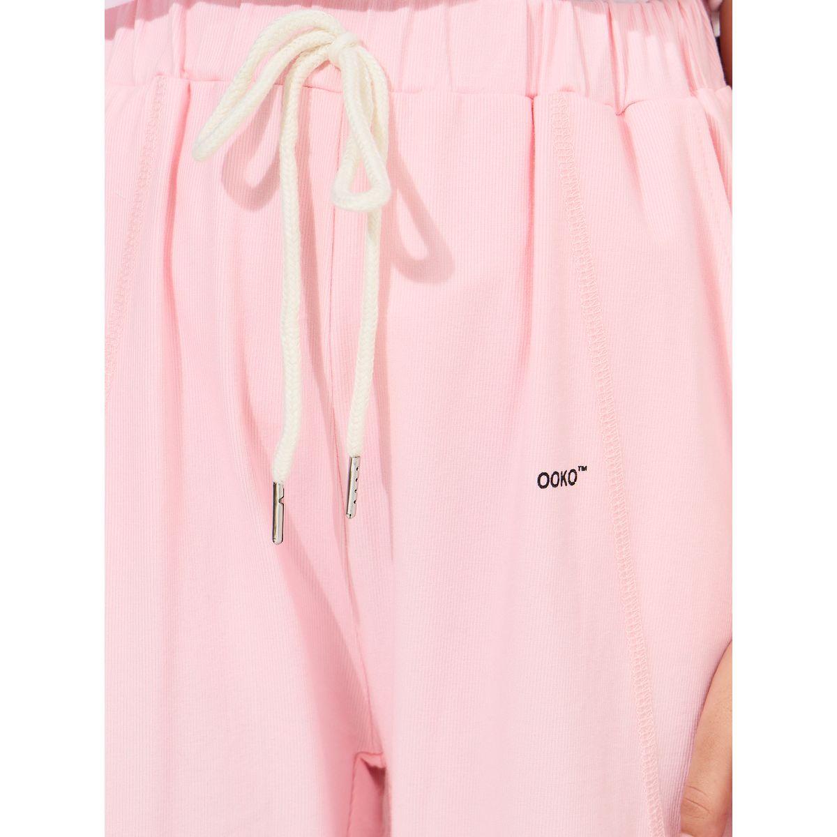 Styli Elastic Waistband Pocket Detail Cuffed Pants-girls-clothing-bottoms-trousers-image-3