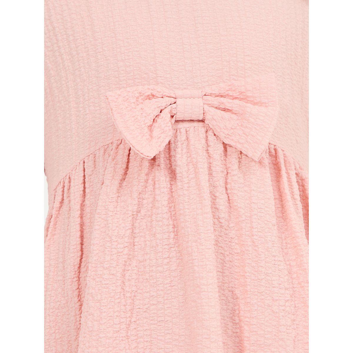 فستان باكمام منفوخة مع ربطة فيونكة-girls-clothing-dressesandjumpsuits-image-3