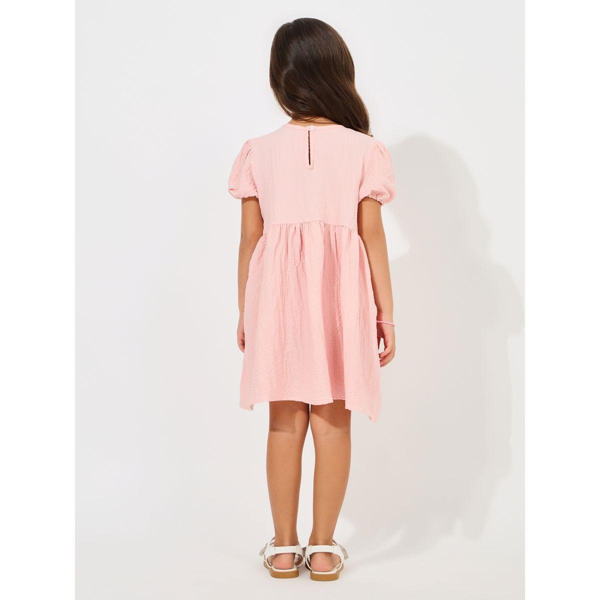 Styli Puffed Sleeve Princess Dress with Bow Detail-girls-clothing-dressesandjumpsuits-image-4