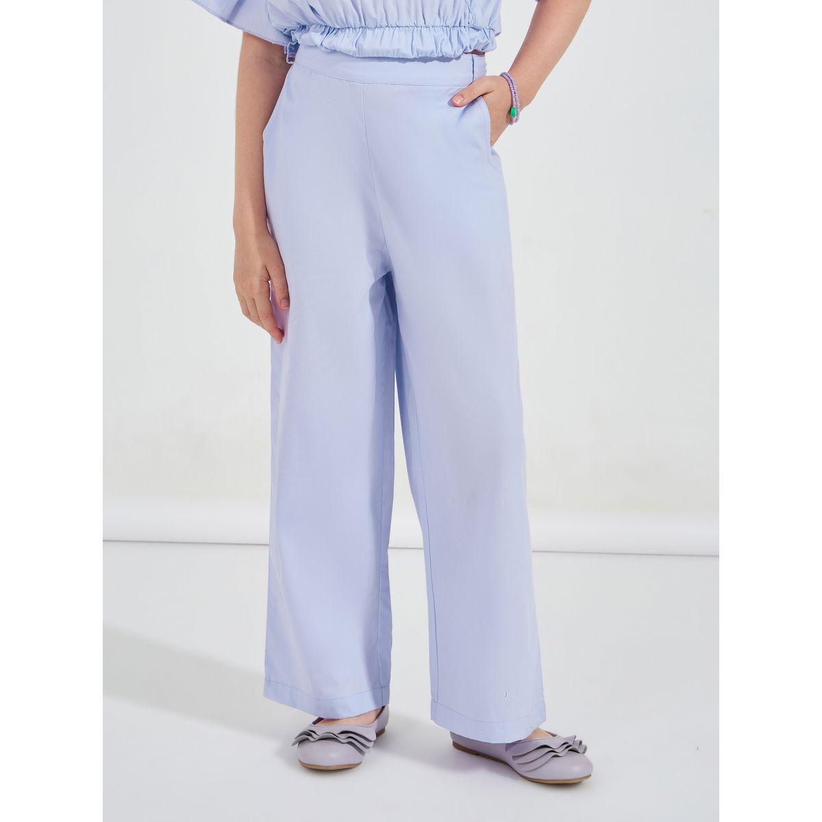 Styli Frill Layered Sleeves Top & Wide Leg Pants Set-girls-clothing-setsandcoords-image-4