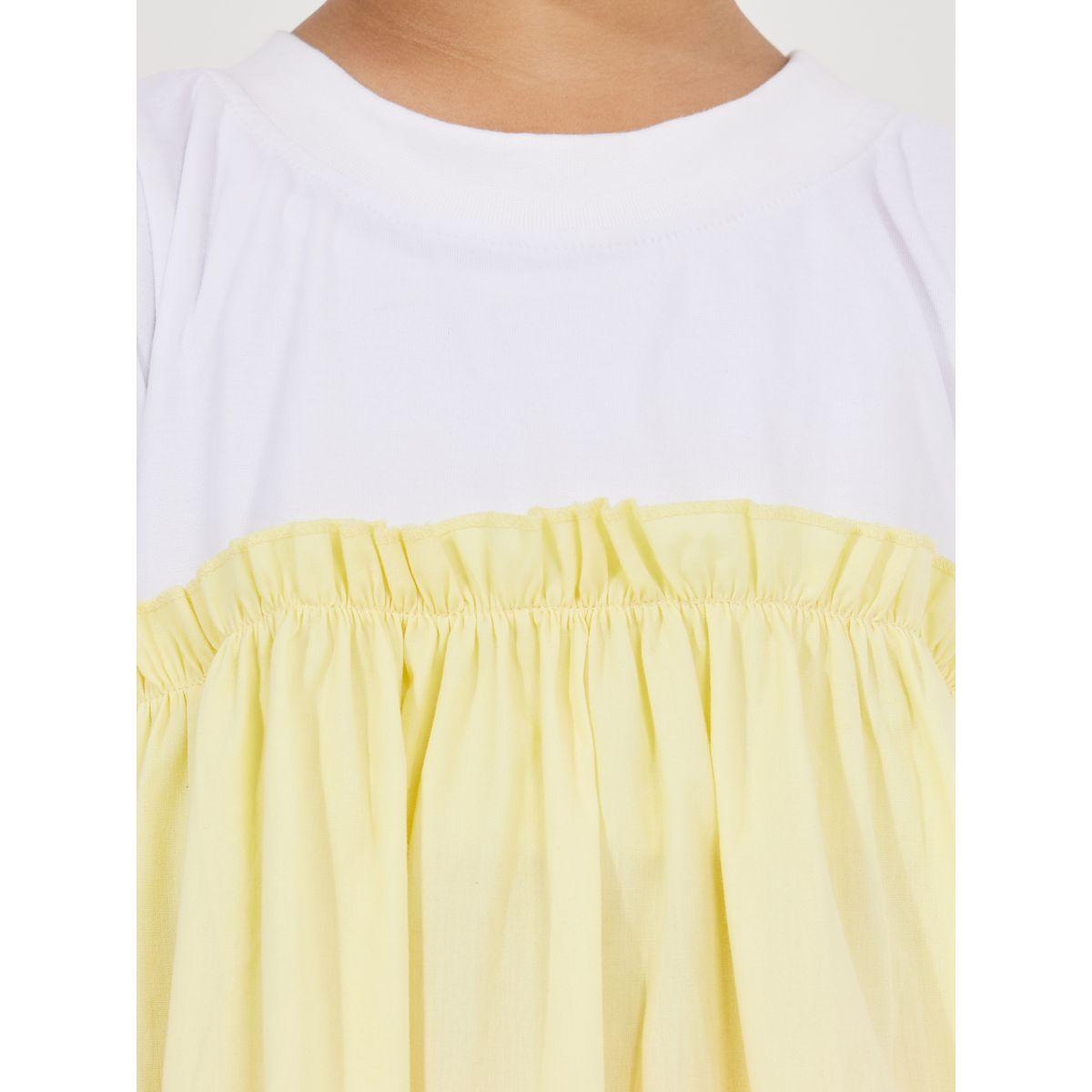 فستان بنمط كتل الالوان مع ياقة دائرية وكسرات-girls-clothing-dressesandjumpsuits-image-3