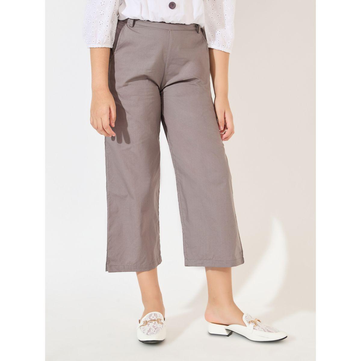 Styli Solid 3/4 Sleeve Top & Wide Leg Pants Set-girls-clothing-setsandcoords-image-5