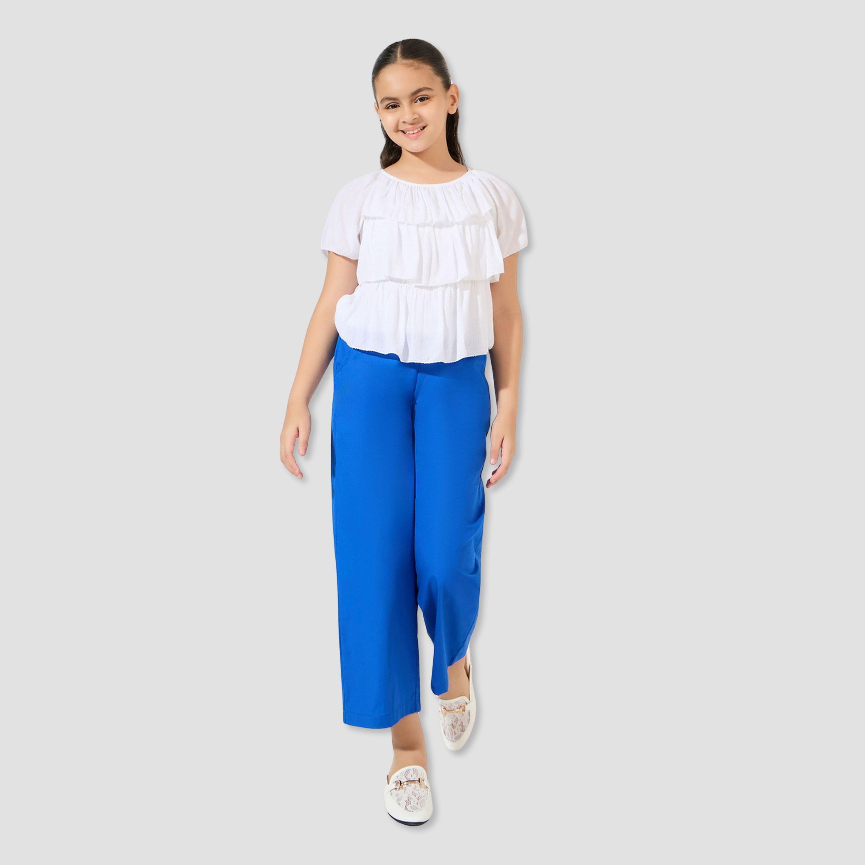 Styli Teens Layered Top and Wide Leg Pants Set-girls-clothing-setsandcoords-image-1