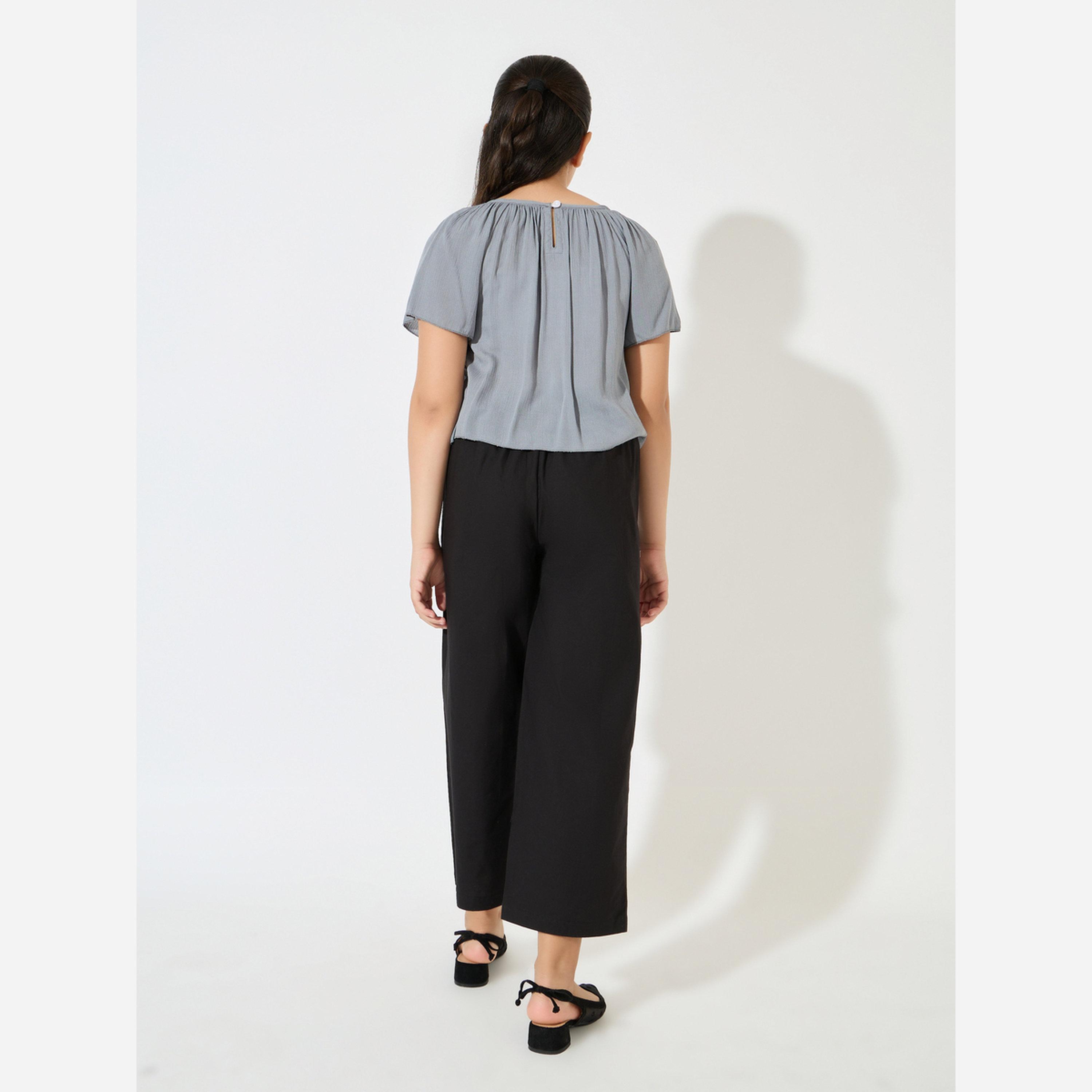 ستايلي - طقم بلوزة متعددة الطبقات وبنطال واسع الساقين-girls-clothing-setsandcoords-image-5