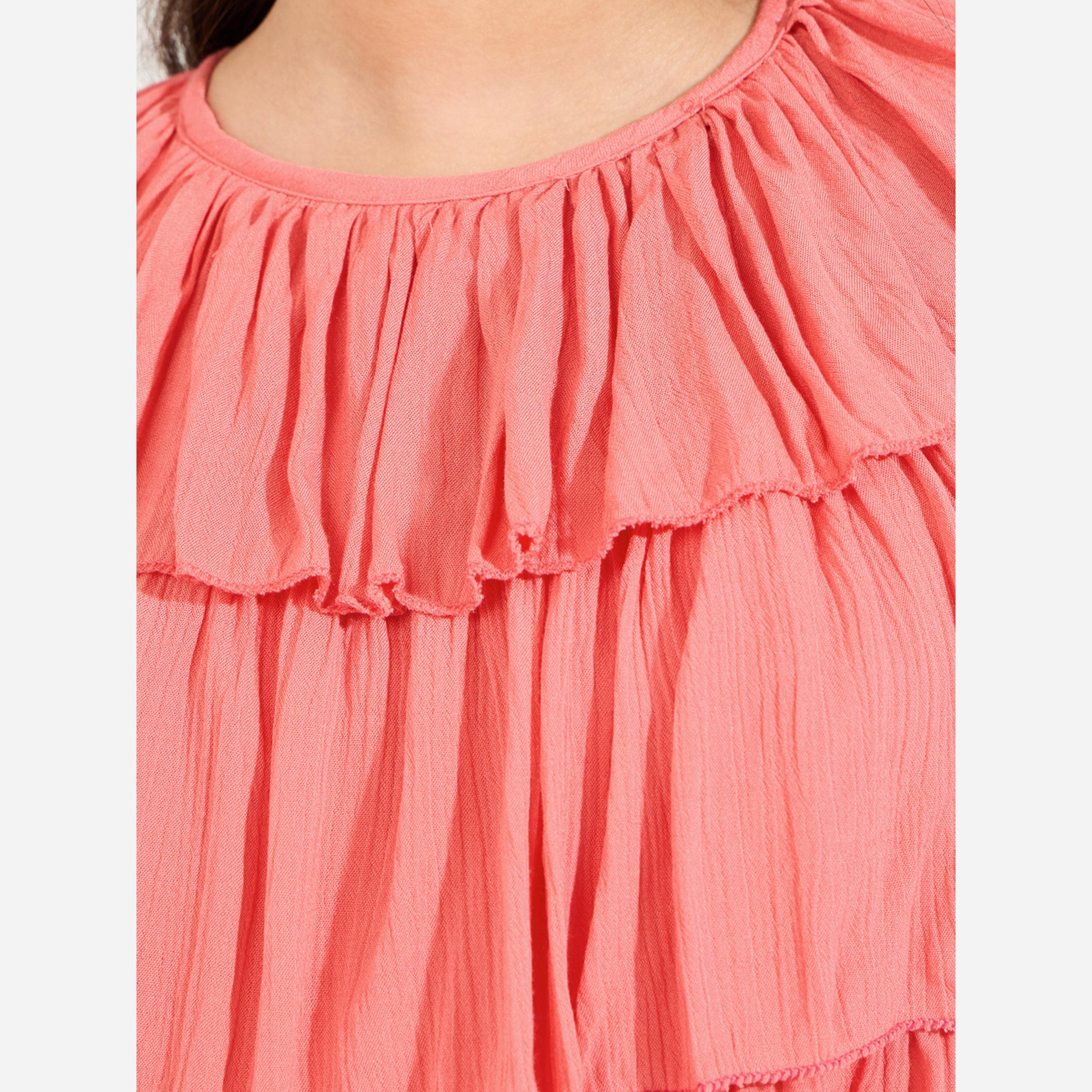 ستايلي - طقم بلوزة متعددة الطبقات وبنطال واسع الساقين-girls-clothing-setsandcoords-image-3