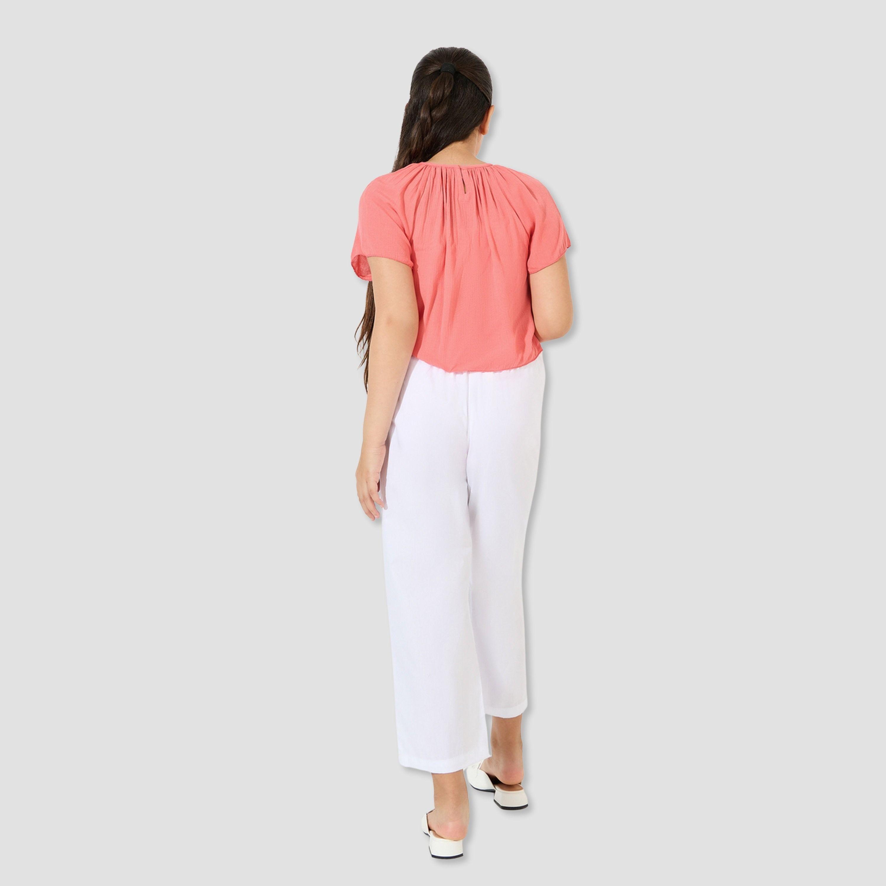 ستايلي - طقم بلوزة متعددة الطبقات وبنطال واسع الساقين-girls-clothing-setsandcoords-image-5