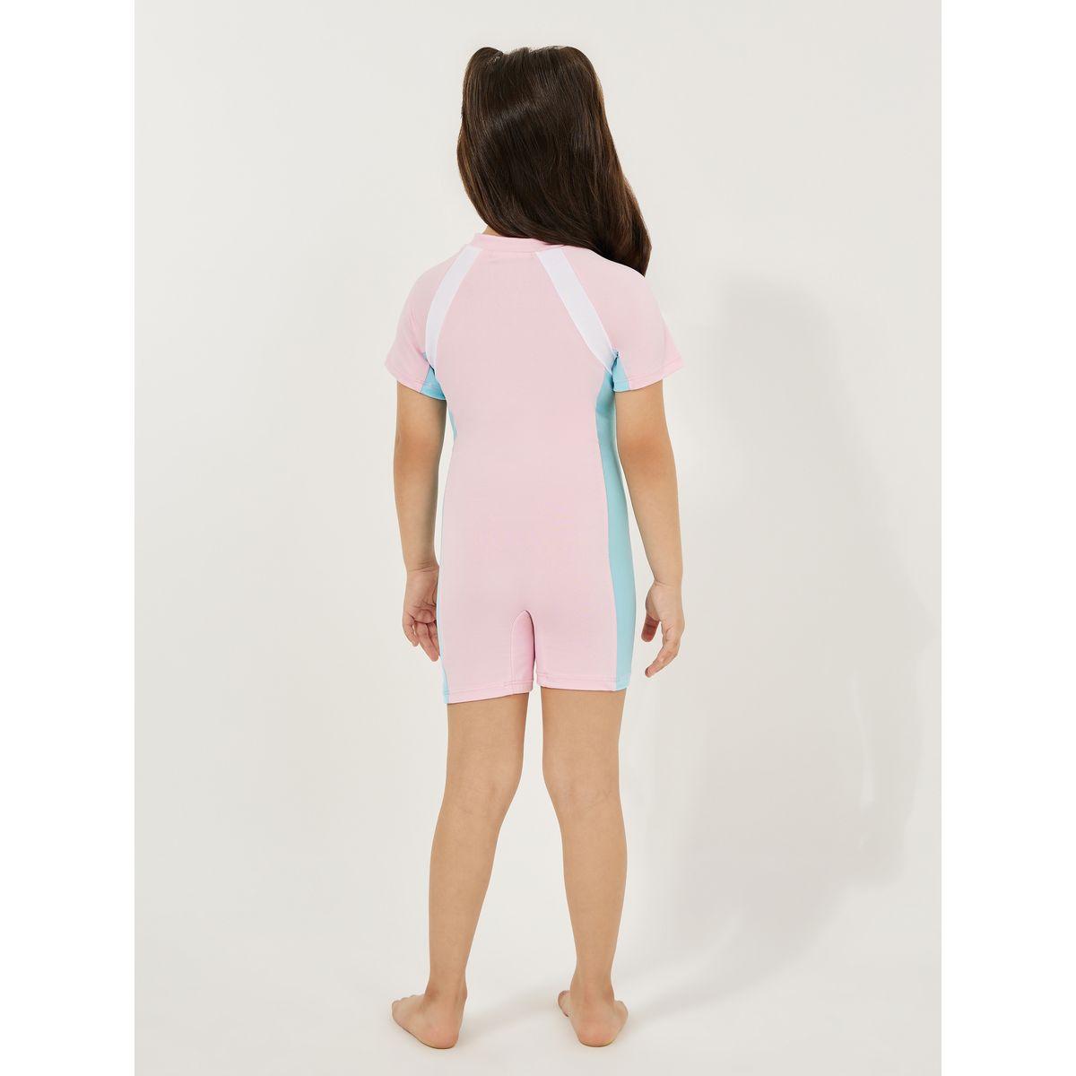 Styli Quick Drying One-Piece Short Sleeves Swimsuit-sports-girls-clothing-tops-image-4