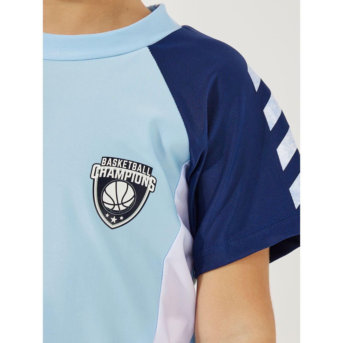 Styli Pack of 3 - Raglan Sleeves Top, Shorts & Swimming Cap-boys-clothing-setsandcoords-image-3
