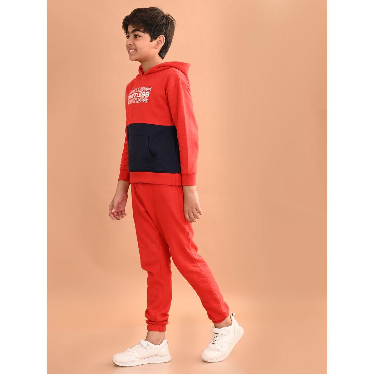 مجموعة من جوغر مع هودي بنمط كتل الالوان ليل بيكس × ستايلي-boys-clothing-setsandcoords-image-4
