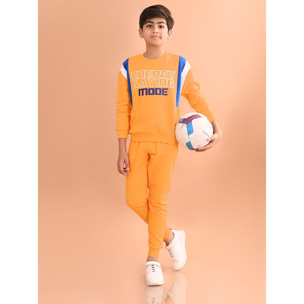 مجموعة من جوغر مع سويت شيرت بطبعة جرافيك ليل بيكس × ستايلي-boys-clothing-setsandcoords-image-1
