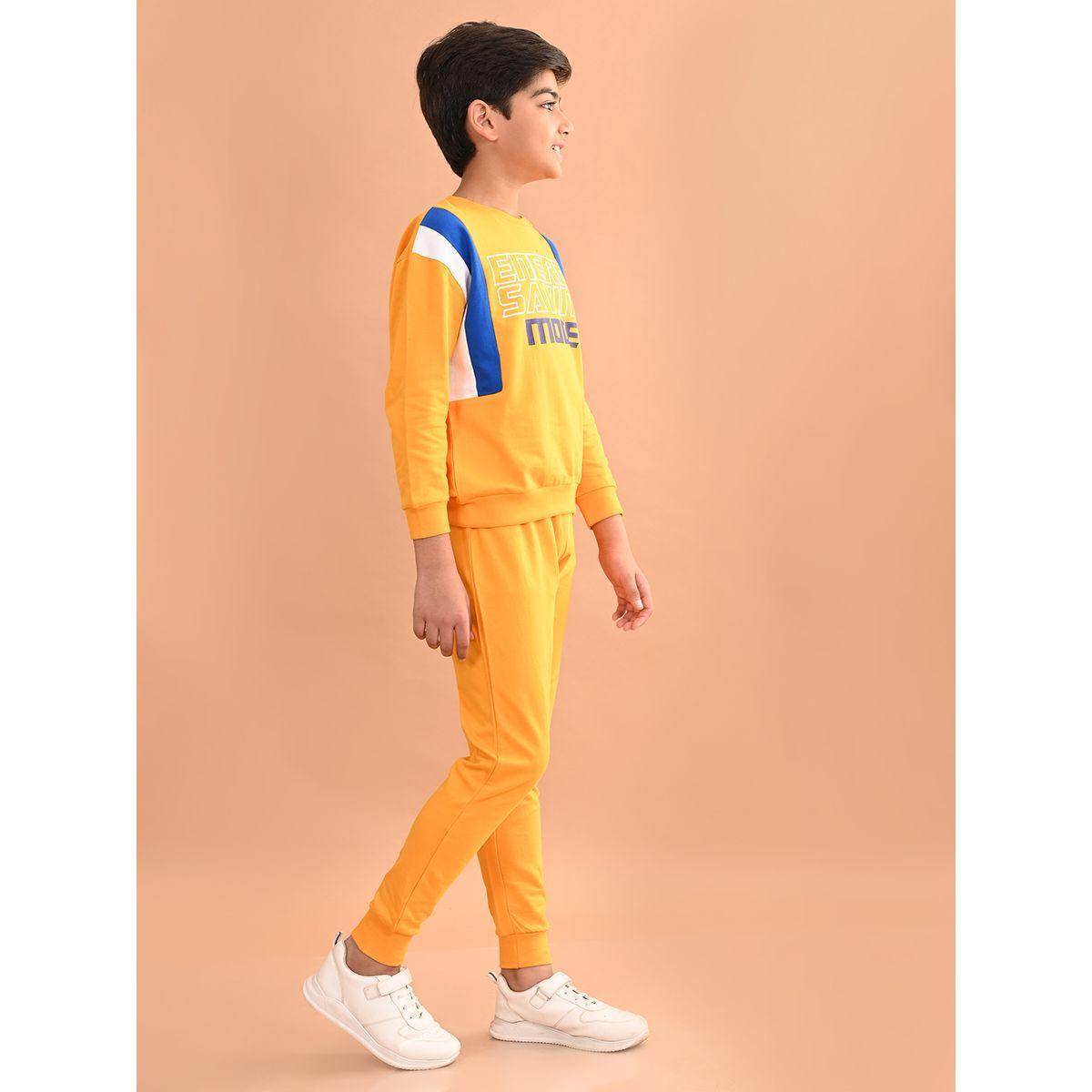 LilPicks X Styli  Graphic Print Sweatshirt & Joggers Set-boys-clothing-setsandcoords-image-4