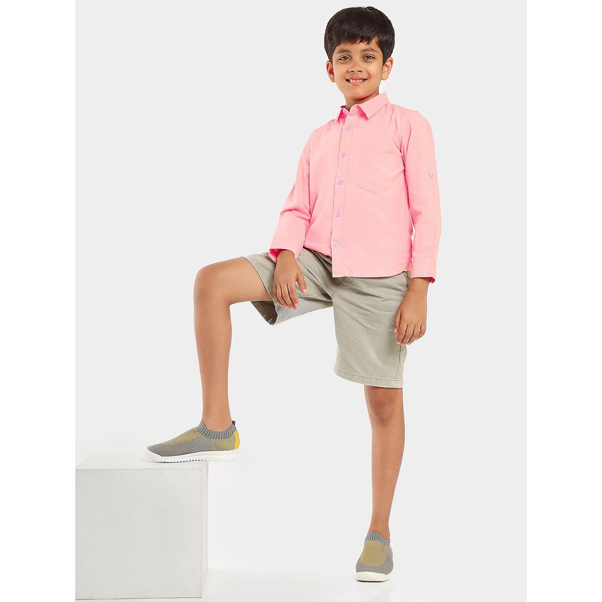 LilPicks X Styli  Smart Opaque Regular Fit Casual Shirt-boys-clothing-shirts-image-1