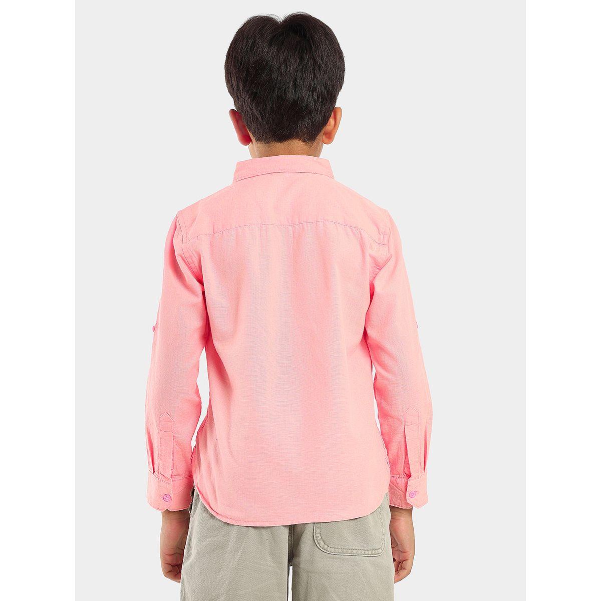 LilPicks X Styli  Smart Opaque Regular Fit Casual Shirt-boys-clothing-shirts-image-3
