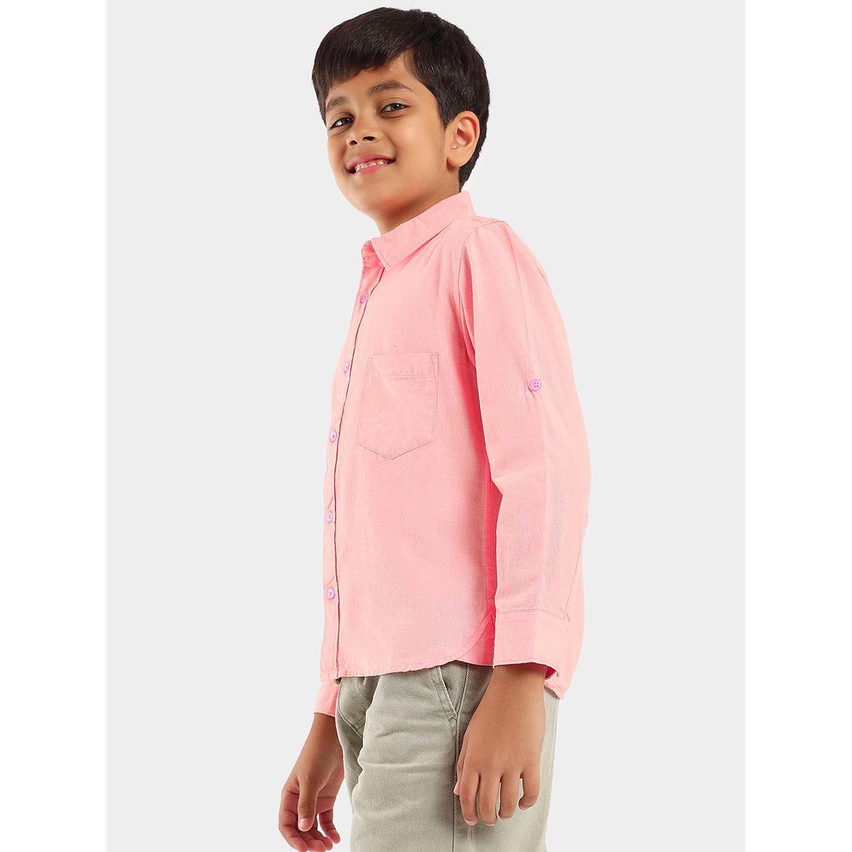 LilPicks X Styli  Smart Opaque Regular Fit Casual Shirt-boys-clothing-shirts-image-4
