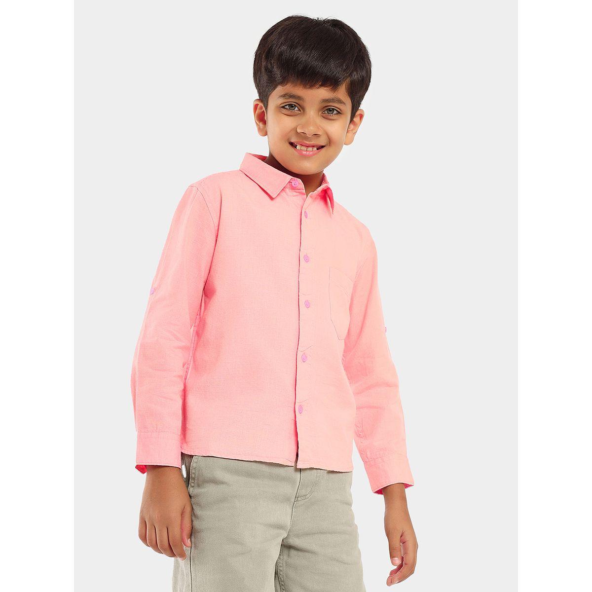 LilPicks X Styli  Smart Opaque Regular Fit Casual Shirt-boys-clothing-shirts-image-5