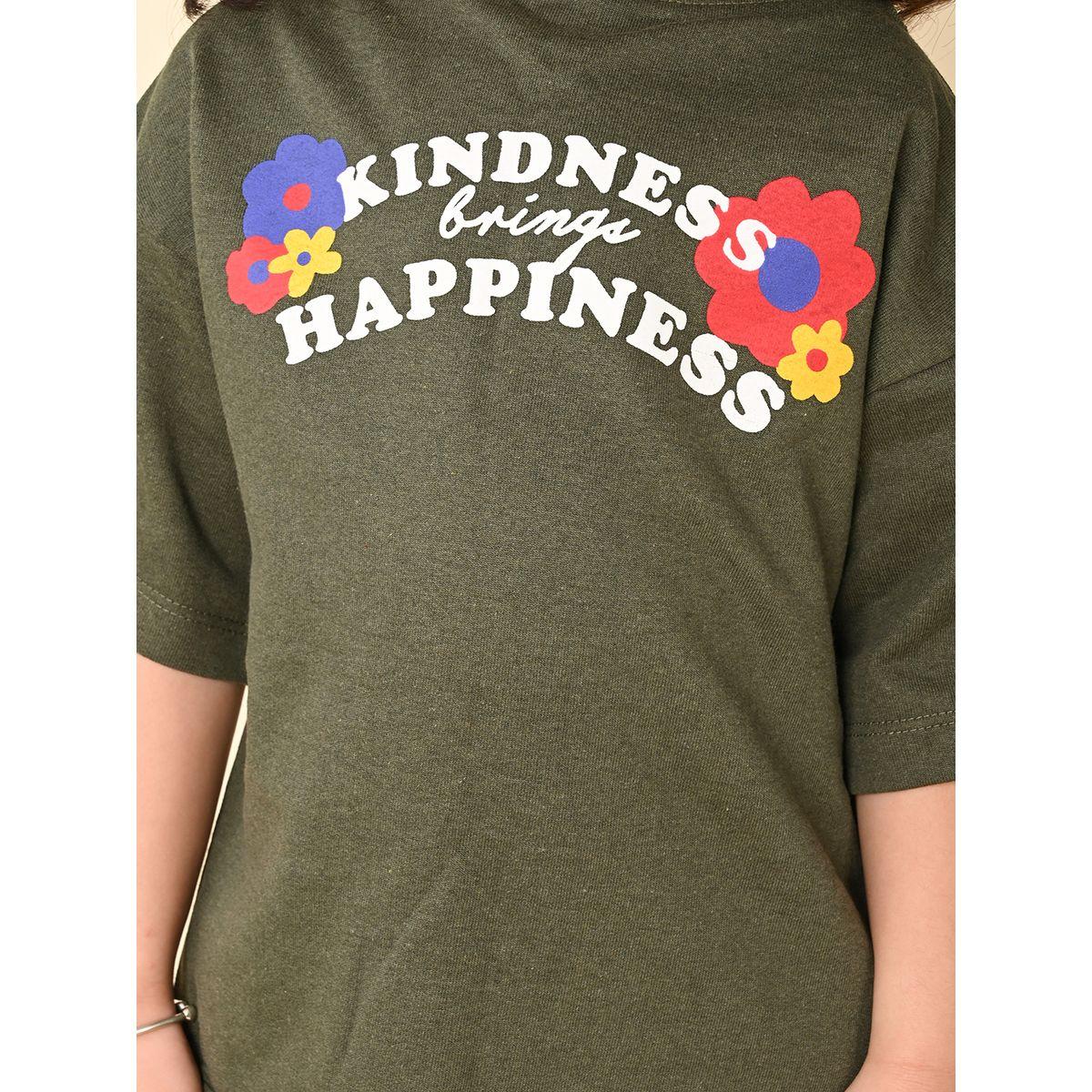 LilPicks X Styli  Kindness Floral Print T-Shirt & Shorts Set-girls-clothing-setsandcoords-image-3
