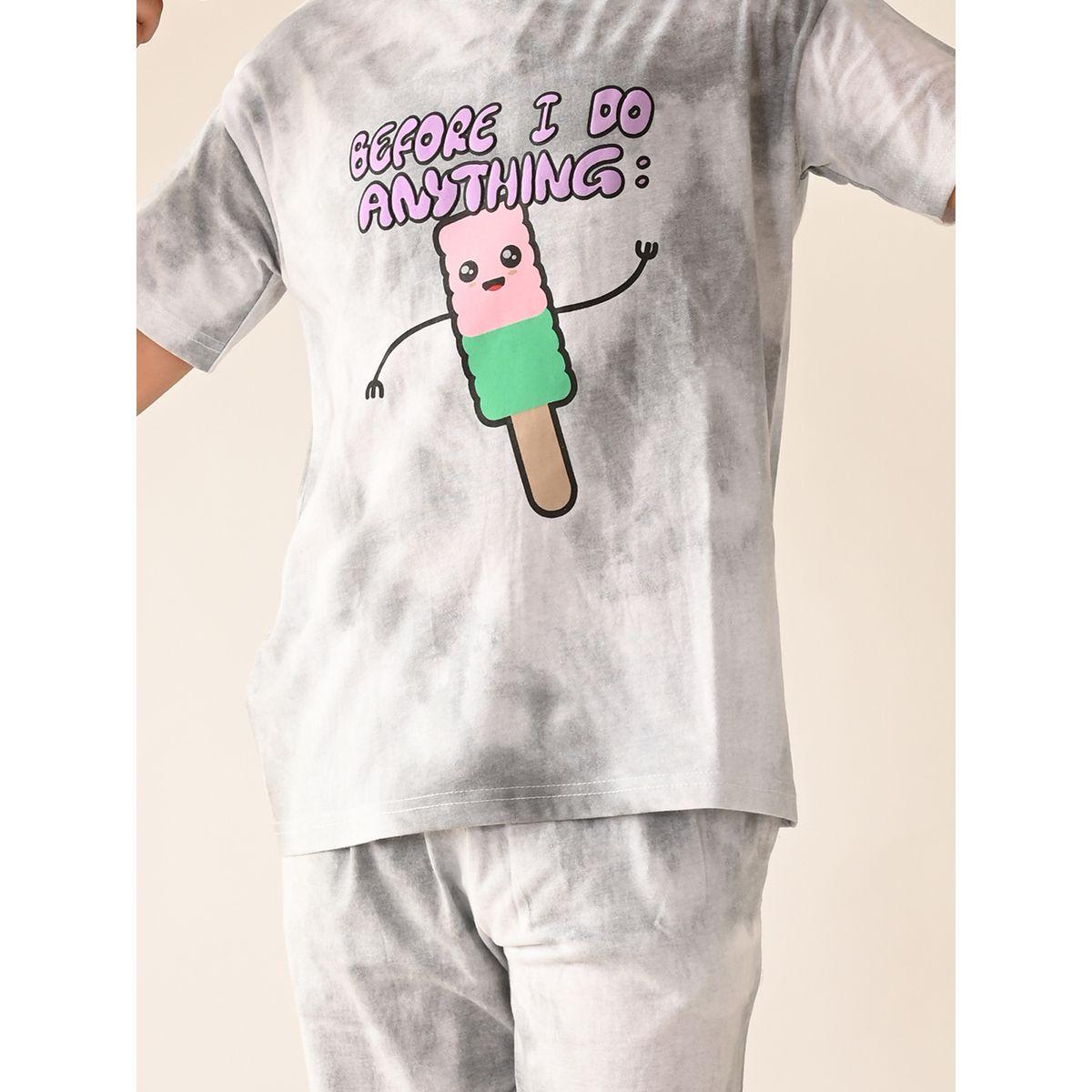 مجموعة من جوغر مع تيشيرت بطبعة تاي داي ليل بيكس × ستايلي-boys-clothing-setsandcoords-image-2
