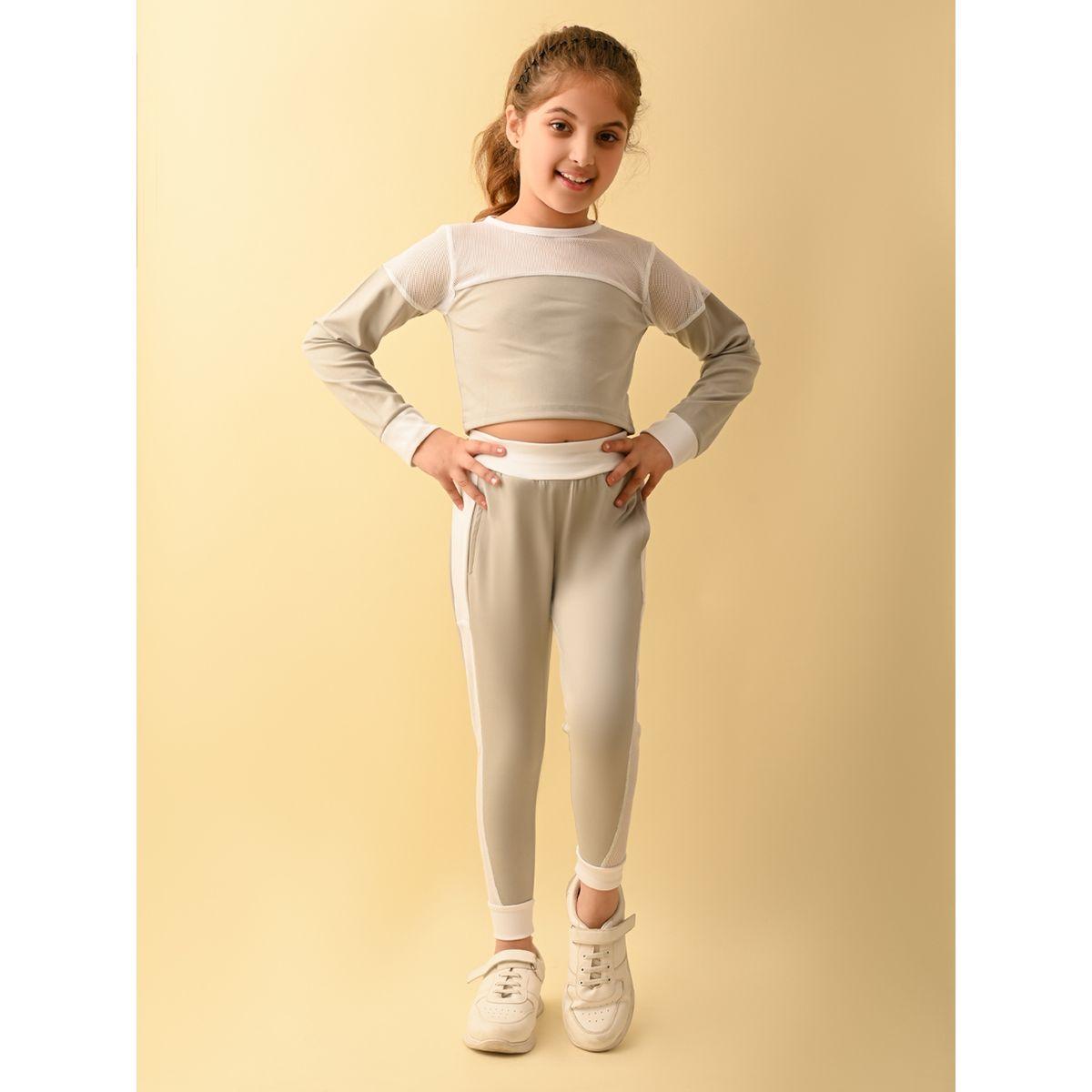 مجموعة من ليقنز مع تيشيرت بنمط كتل الالوان ليل بيكس × ستايلي-girls-clothing-setsandcoords-image-4