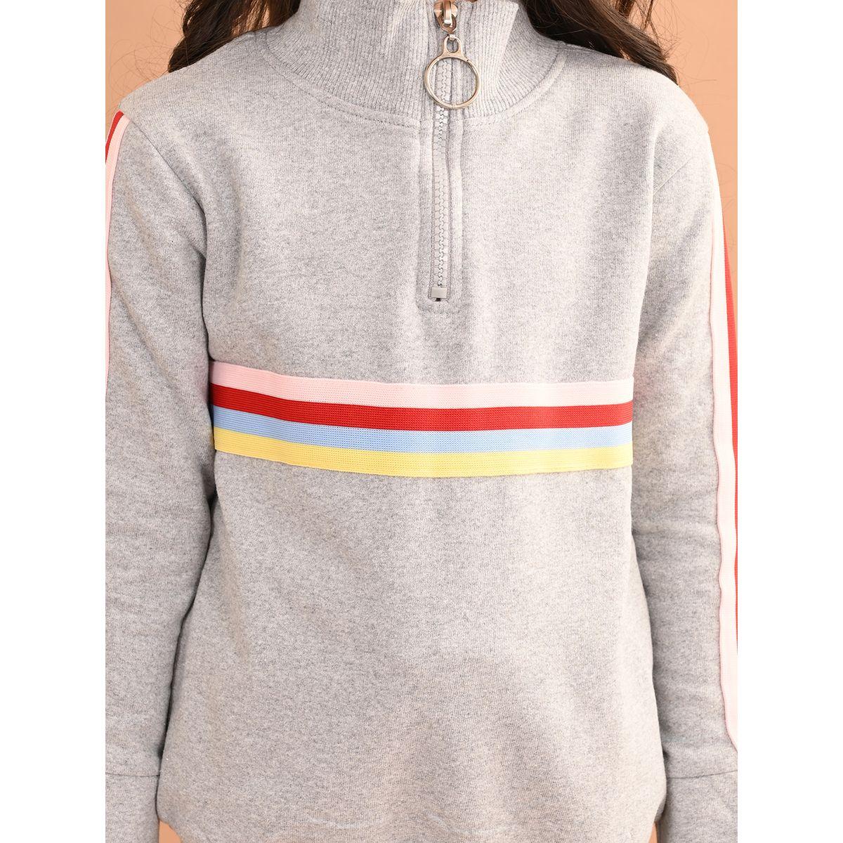 LilPicks X Styli  Striped Taping Detail Sweatshirt & Joggers Set-girls-clothing-setsandcoords-image-6