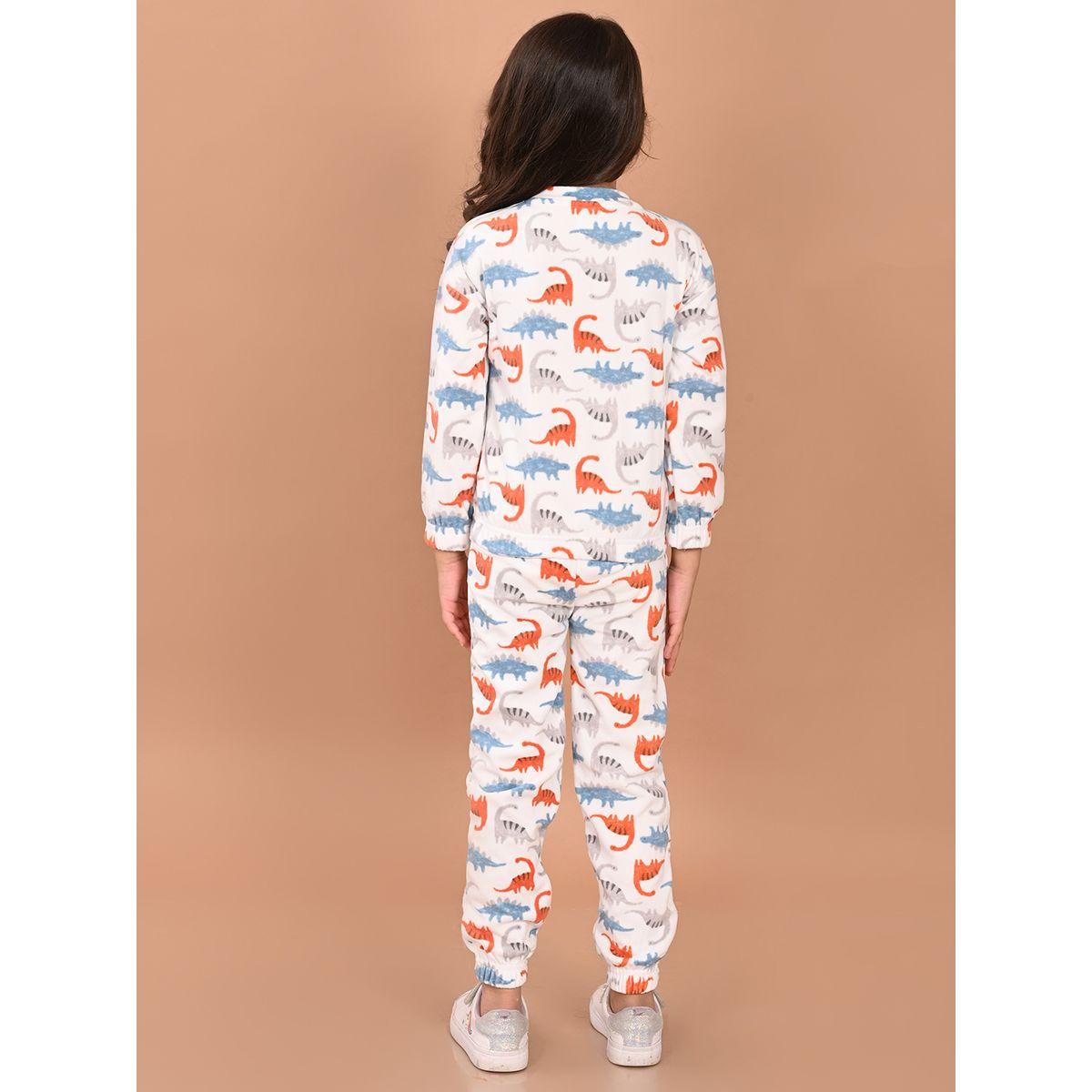 مجموعة من جوغر مع سويت شيرت بطبعة ديناصور ليل بيكس × ستايلي-girls-clothing-setsandcoords-image-4