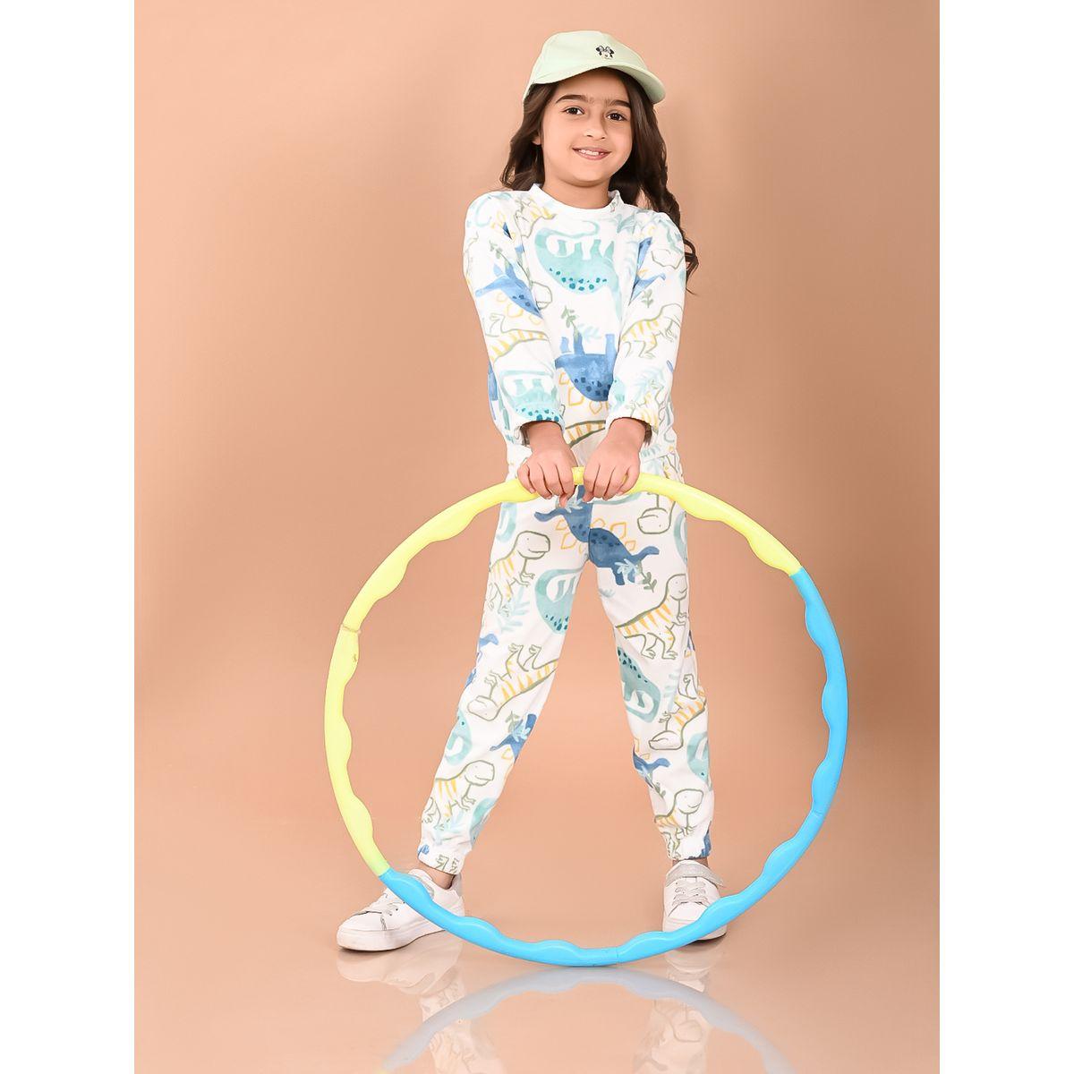 LilPicks X Styli  Dinosaur Print Sweatshirt & Joggers Set-girls-clothing-setsandcoords-image-1