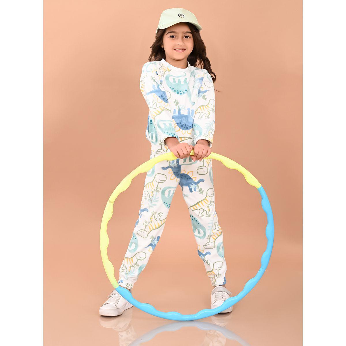 LilPicks X Styli  Dinosaur Print Sweatshirt & Joggers Set-girls-clothing-setsandcoords-image-2